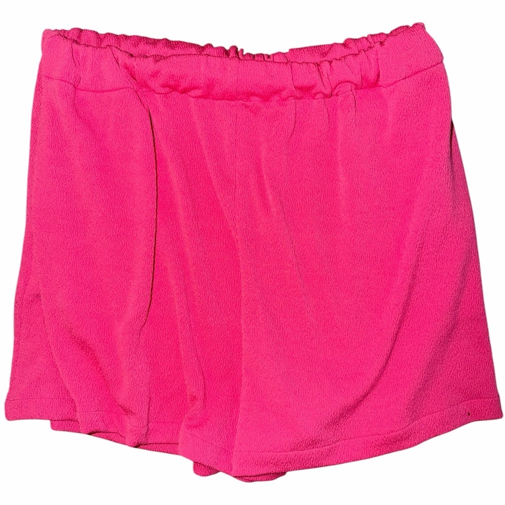 DAVI & DANI Hot Pink Short Sleeve Button-Up Pajama Set - Picture 6 of 7